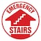 Signmission Emergency Stairs 16in Non-Slip Floor Marker, 16" x 16", FD-2-C-16-99945 FD-2-C-16-99945 - alternate 1